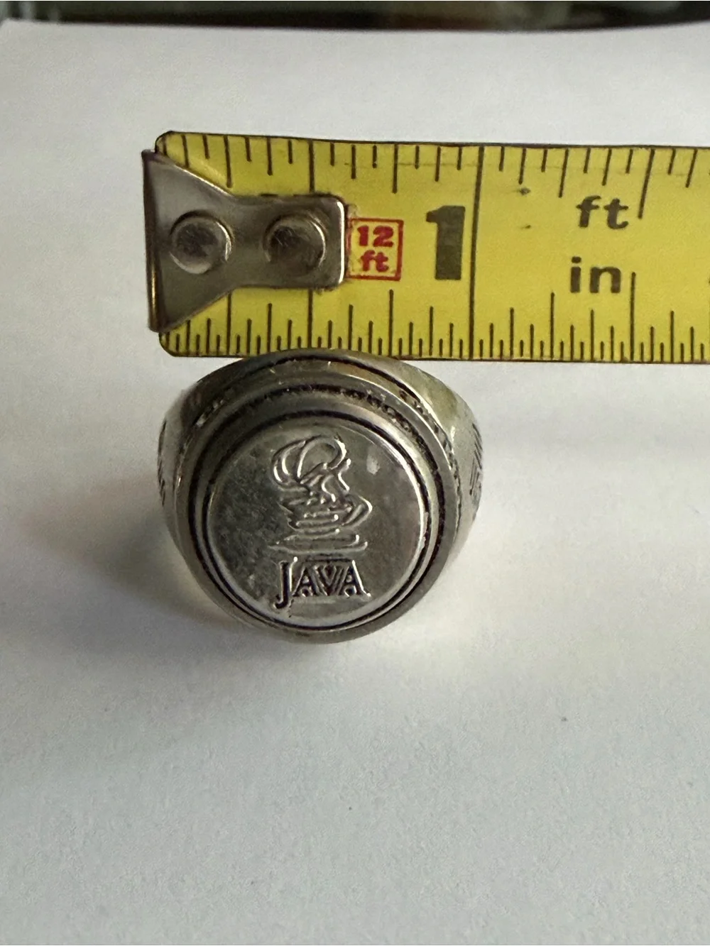 Stainless Steel Signet Ring in Silver